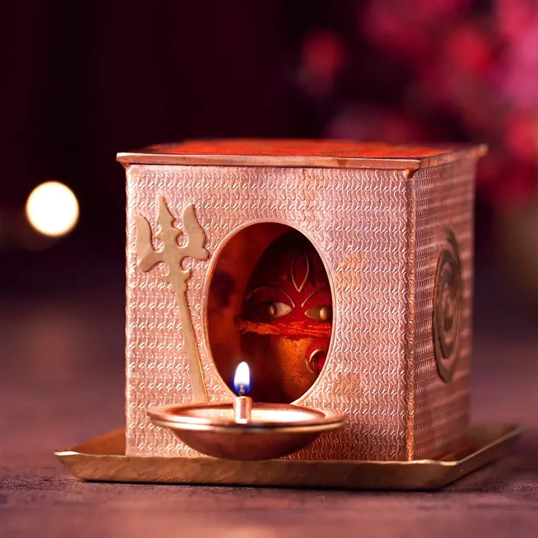 Consecrated Consecrated Linga Bhairavi Gudi. Miniature Linga Bhairavi Devi form for your home.