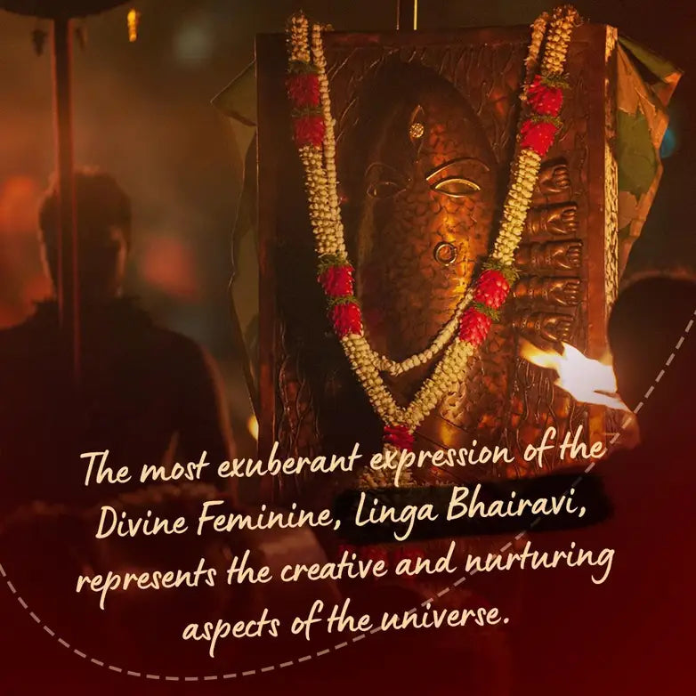 Consecrated Consecrated Linga Bhairavi Gudi. Miniature Linga Bhairavi Devi form for your home.