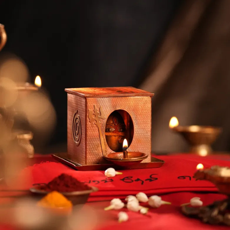 Consecrated Consecrated Linga Bhairavi Gudi. Miniature Linga Bhairavi Devi form for your home.