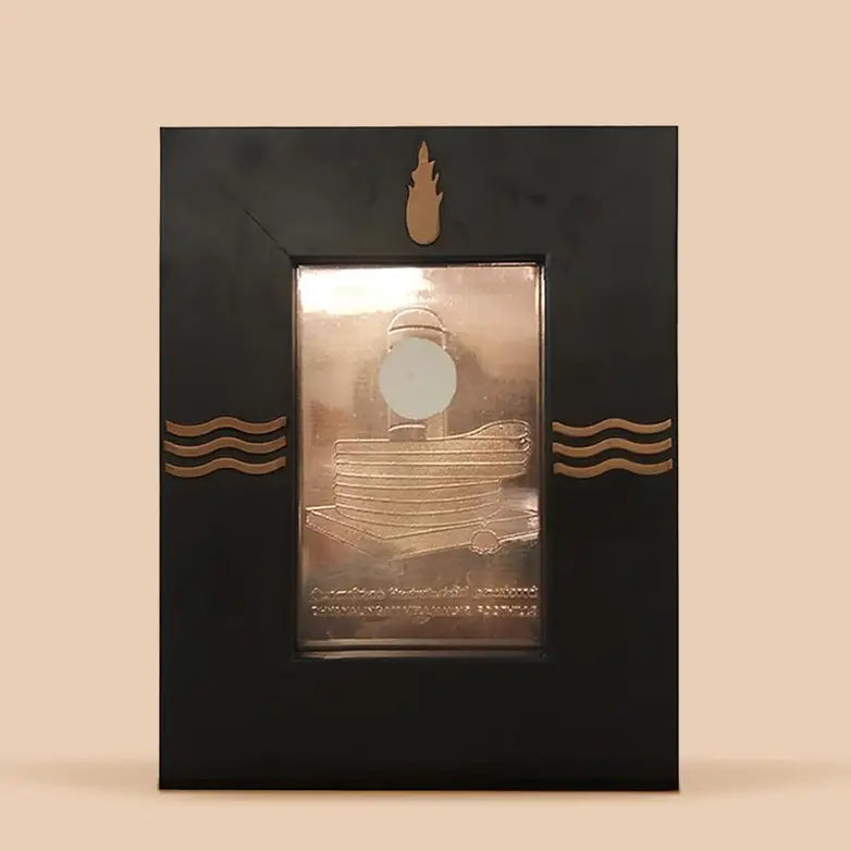 Energized Dhyanalinga Yantra . Exudes energies of Dhyanalinga.