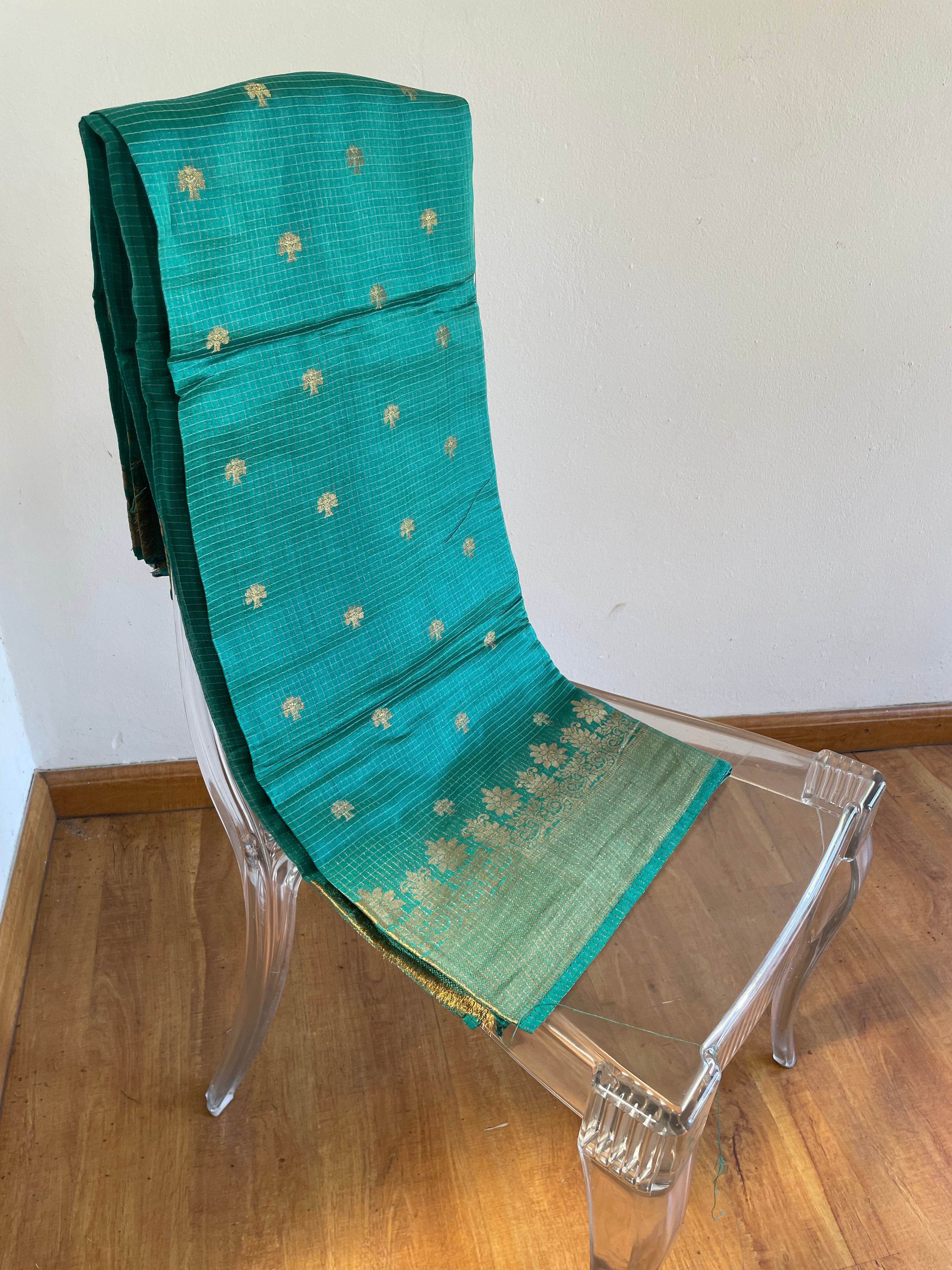 Green & Gold Energised Saree