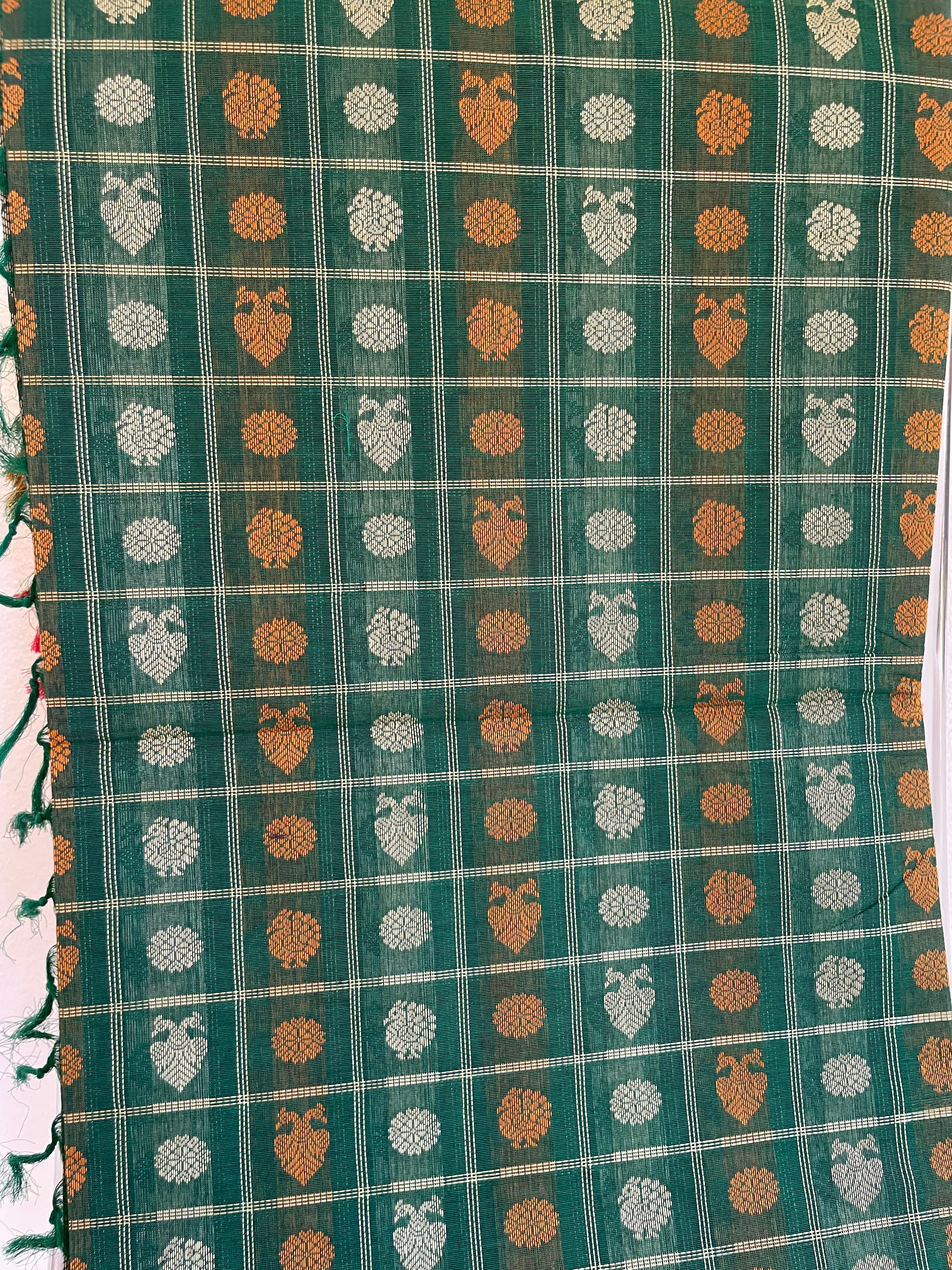 Green & Red Energised Saree