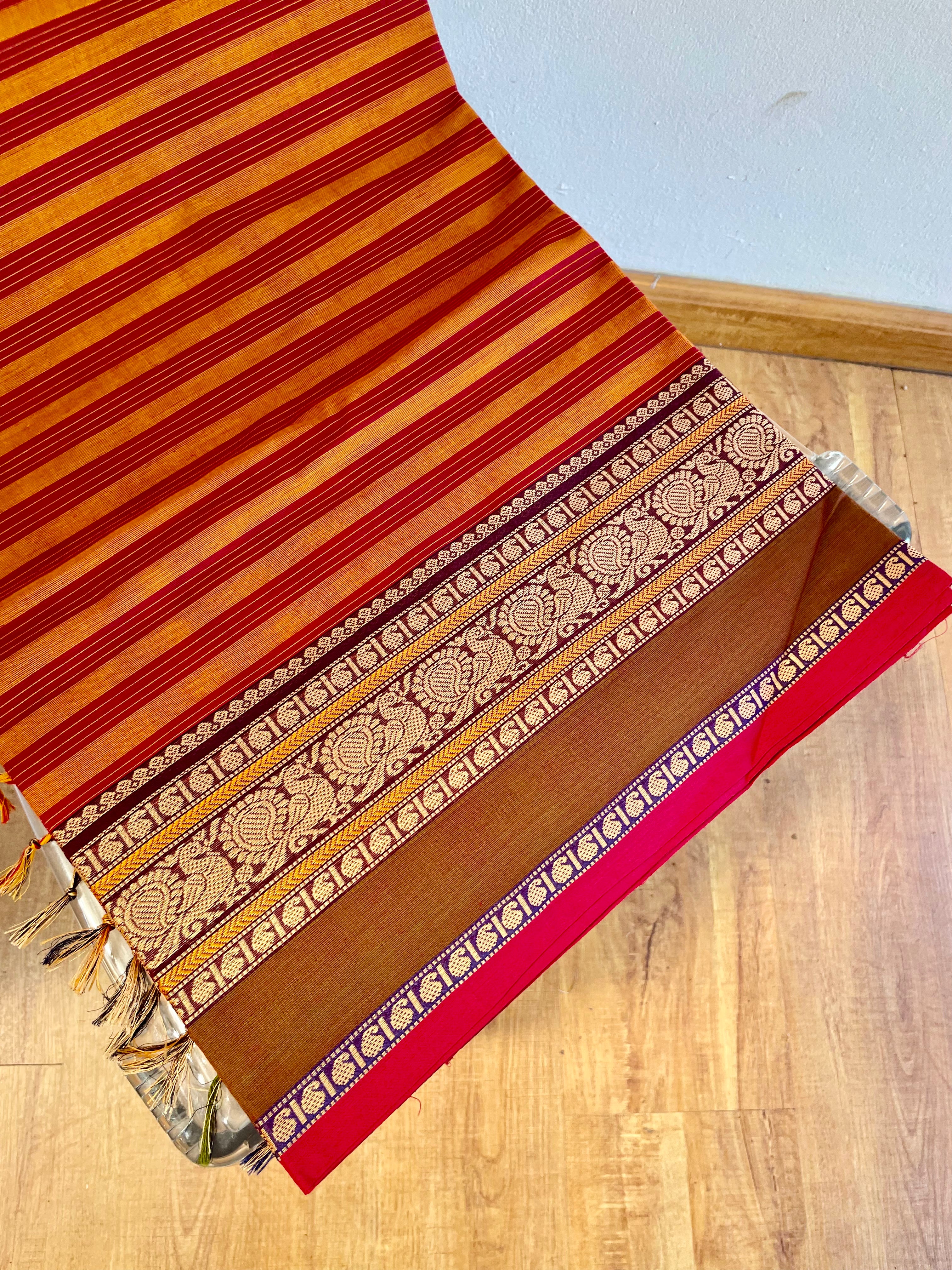 Red & Yellow Energised Saree