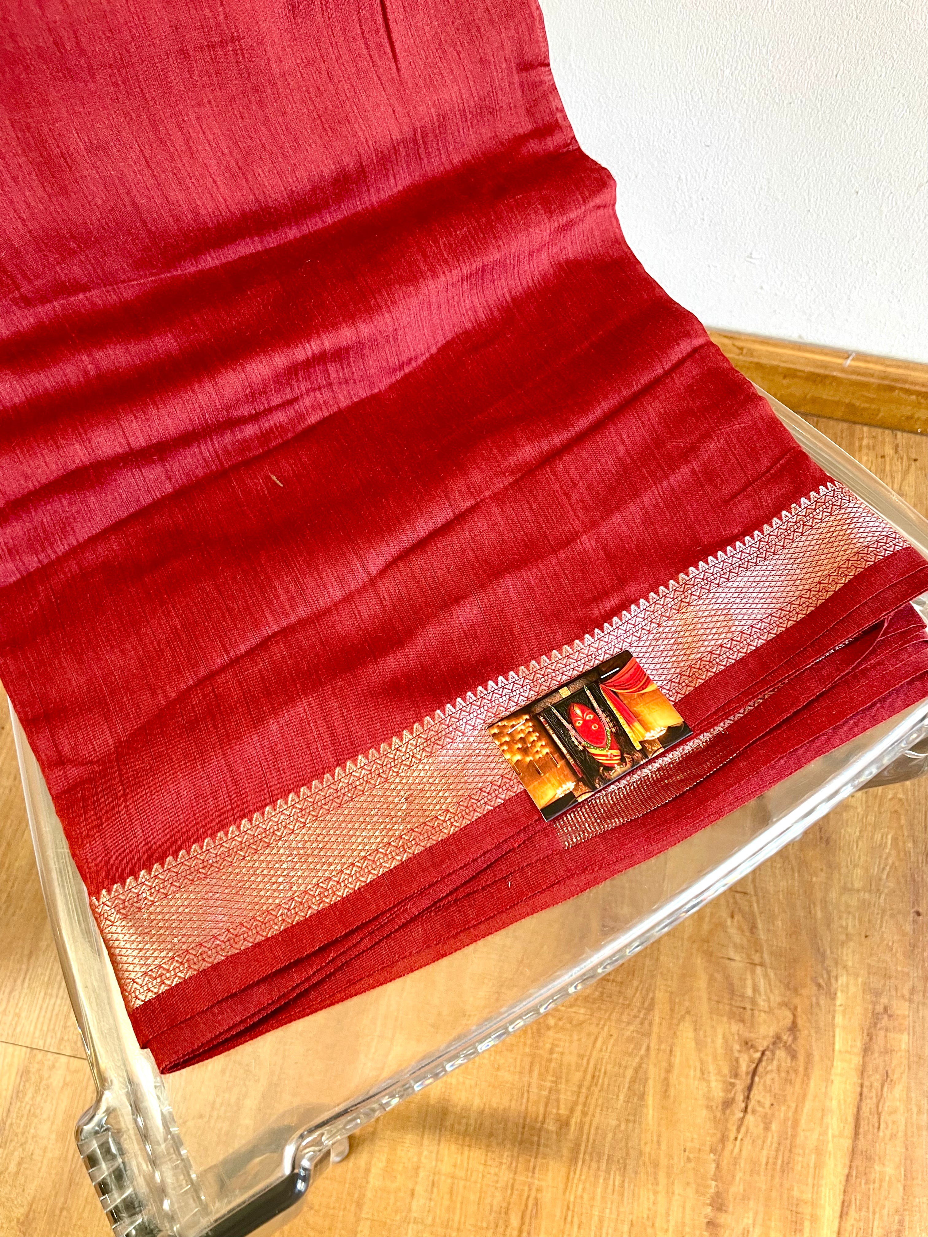Red & Gold Silk Energised Saree