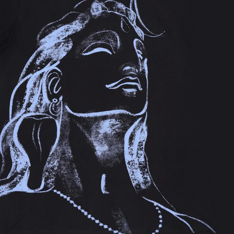 New Arrival Adiyogi Iconic - Screen Printed T Shirt (Black)