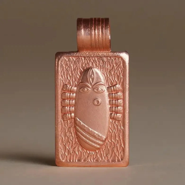 Linga Bhairavi Copper Pendant. Energized Devi Pendant.