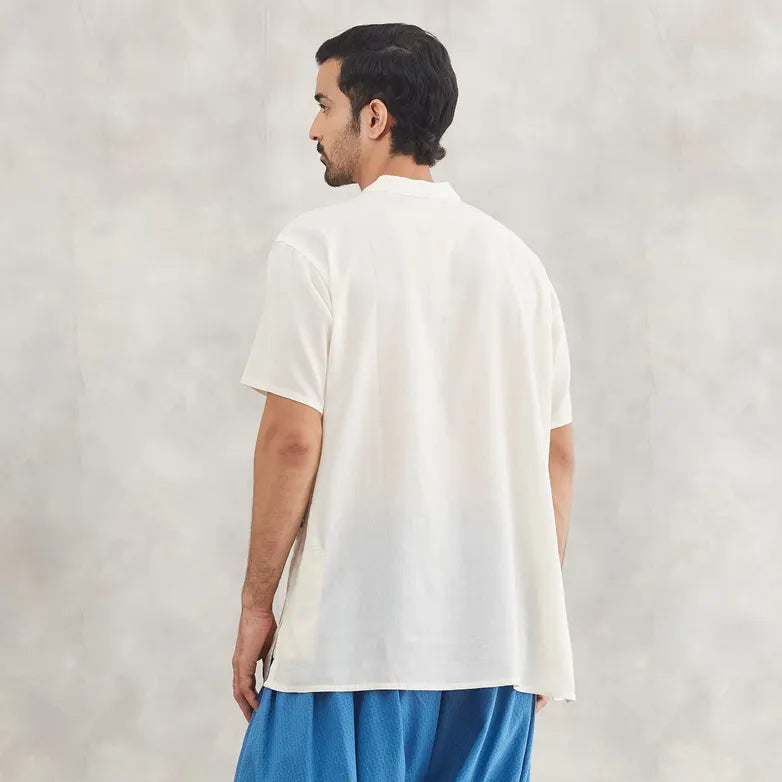 Organic Cotton Nandi Kurta - Off White