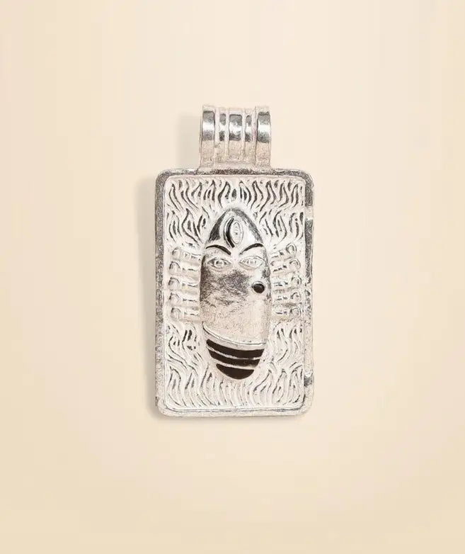 Linga Bhairavi Silver Pendant
