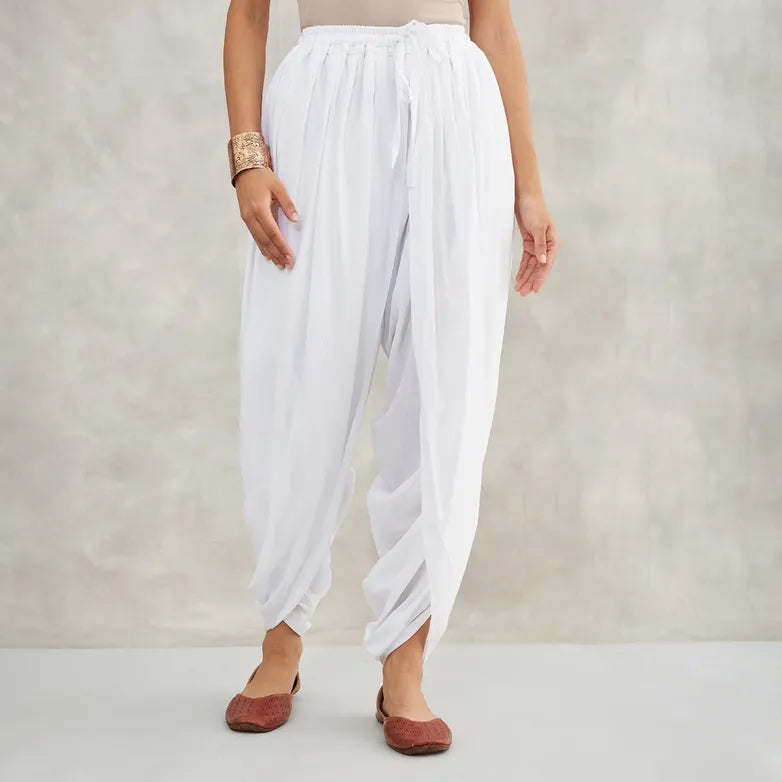 Dhoti Pants (White)