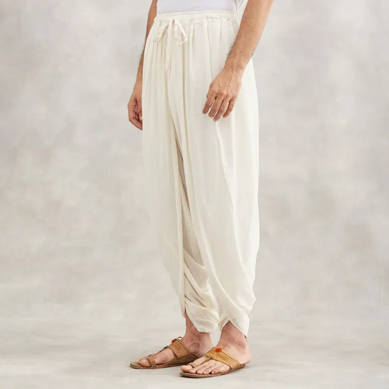 Dhoti Pants (Off - White)