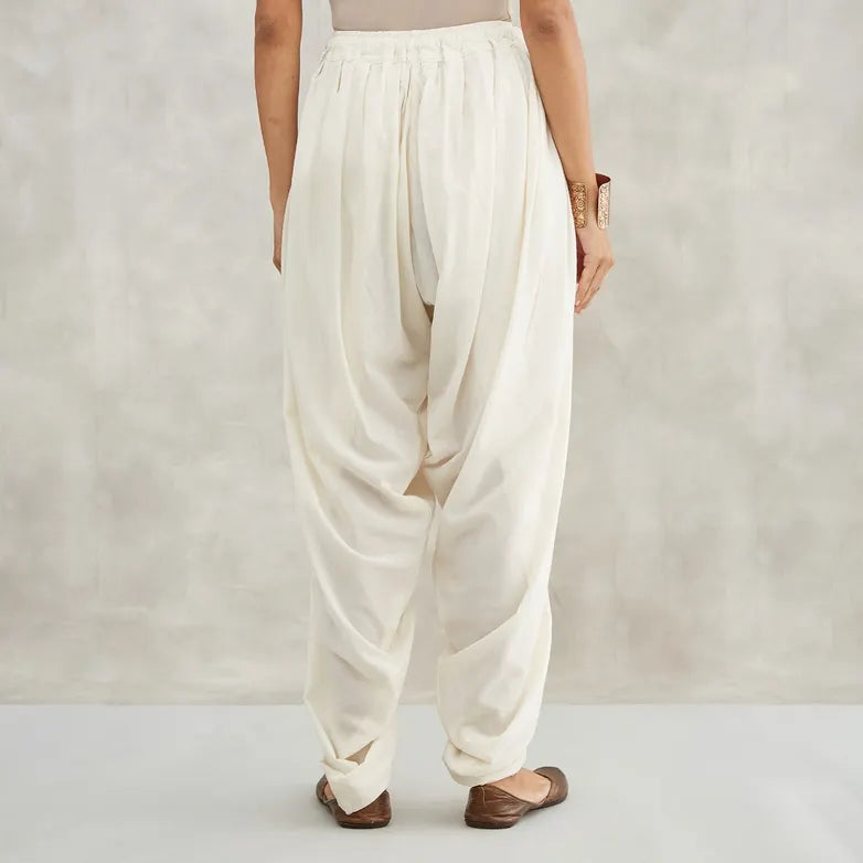 Dhoti Pants (Off - White)