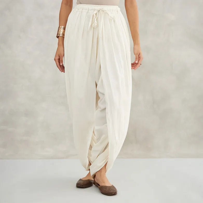 Dhoti Pants (Off - White)