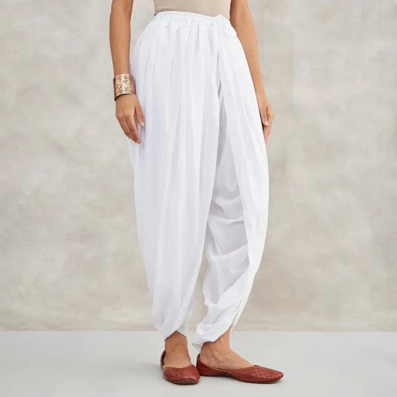 Dhoti Pants (White)