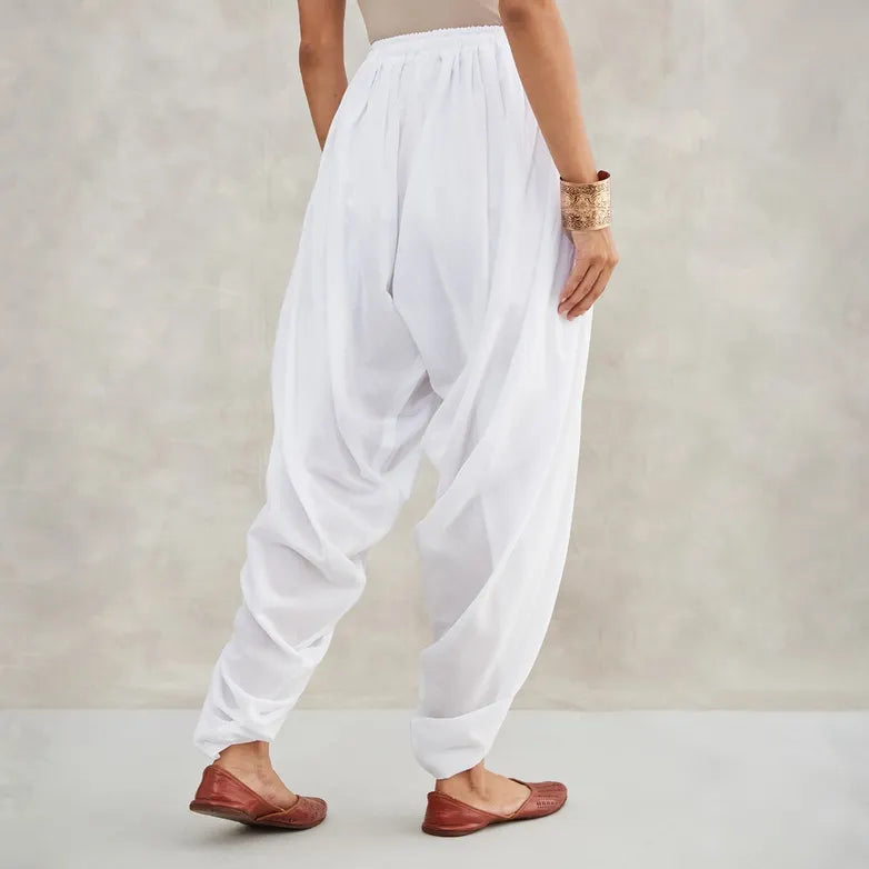 Dhoti Pants (White)