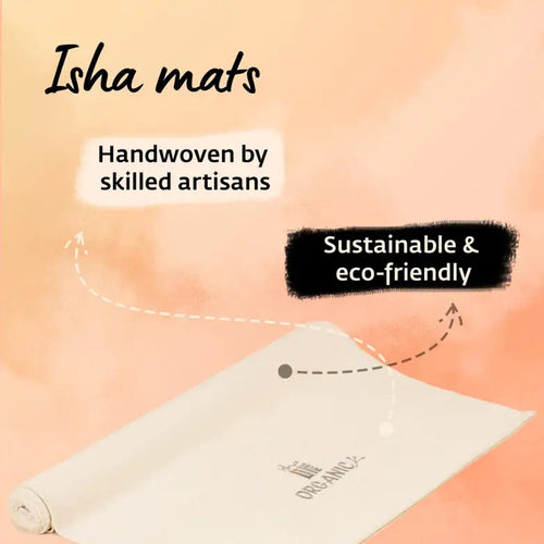 White Organic Cotton Rug Yoga Mat