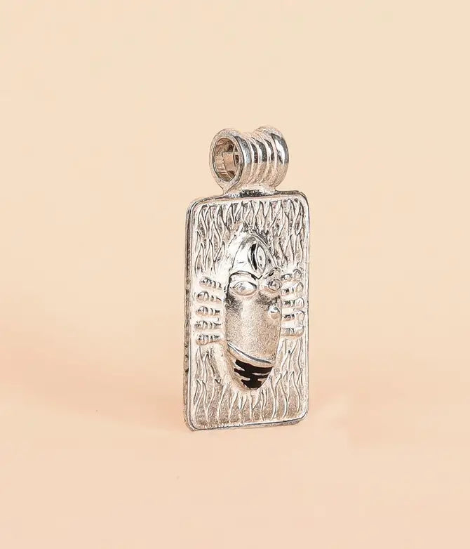 Linga Bhairavi Silver Pendant